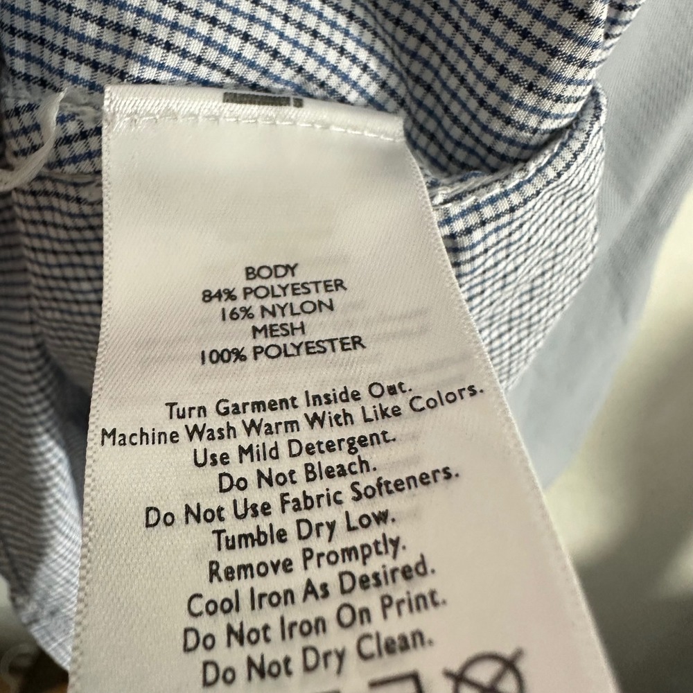 Eddie Bauer Tattersall Check Plaid Casual Button Down Shirt Top Blue 2XL Work - Picture 3 of 6